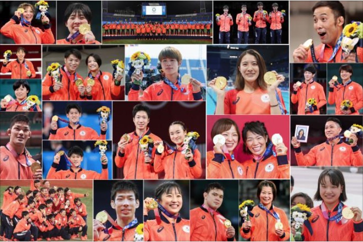 東京オリンピック2020でメダル獲得した選手たち